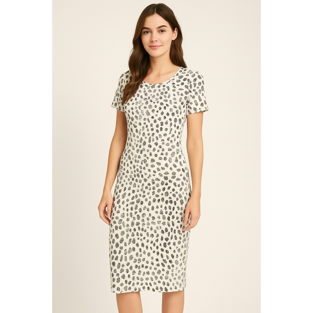 LuLaRoe Gold/Black Julia‎ Animal Print Dress Small 6/8 4/6 🦄